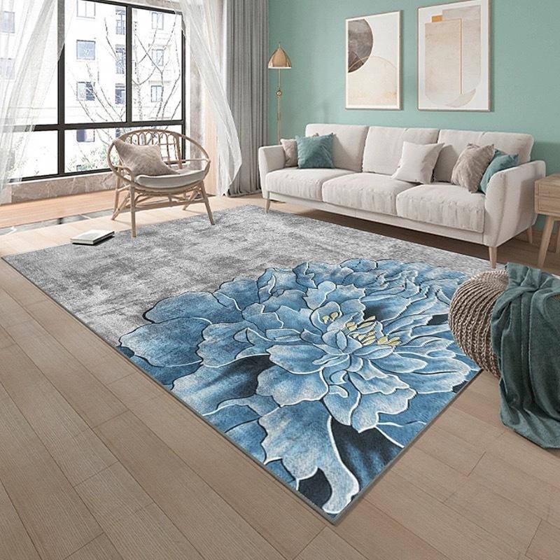Nordic Style Living Room Carpet Bedroom Bedside Mattress Large Area Full Crystal Velvet Carpet