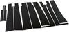 BRIGHTZ Ultra-Mirror Black Plated Pillar Panel Covers for Presage U31 (with Visor) (10-Piece Set) [PIL-BLA-318]