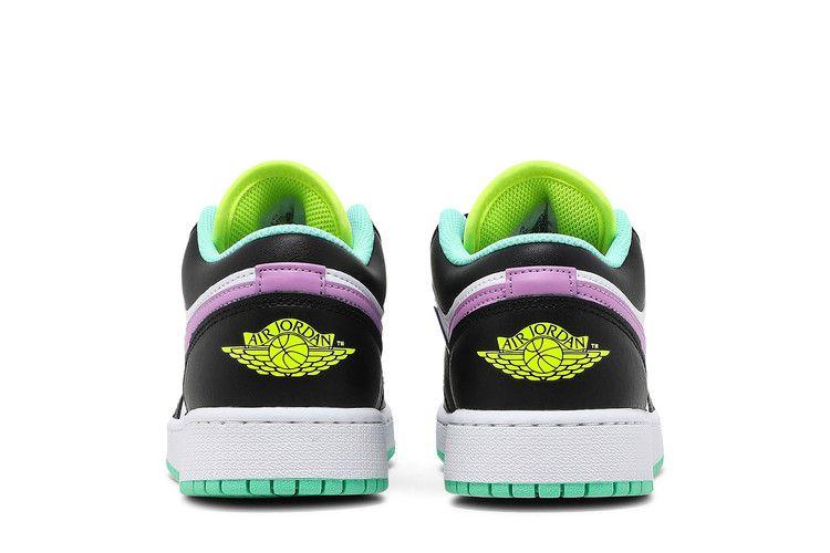 Jordan 1 Low Green Glow Violet Shock (GS)