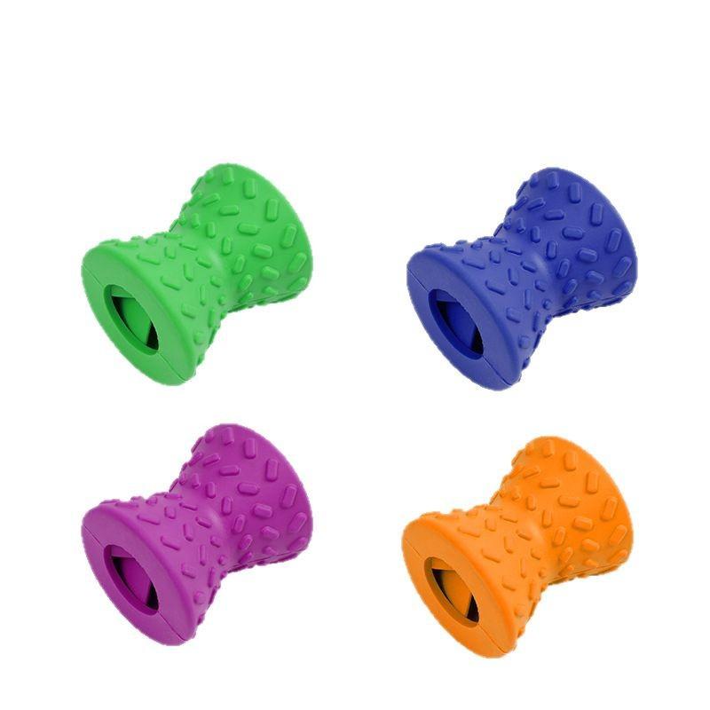 

Популярные игрушки для собак, гантели, пищалки, натуральный каучук, устойчивые к укусам моляры, развивающие игрушки для собак Dumbbell leak