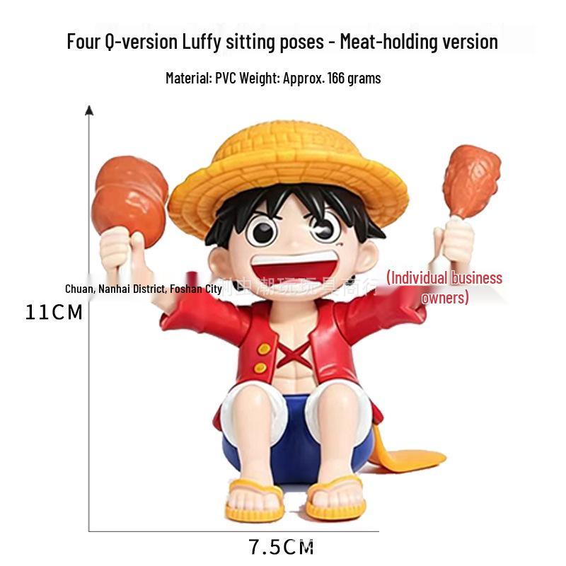 One Piece: Eight Character Model Figures - Luffy, Zoro, Nami & More