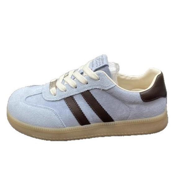 Ugly cute flat-bottomed two-bar German training shoes women's spring 2025 new lightweight soft-soled versatile casual sports Forrest Gump shoes