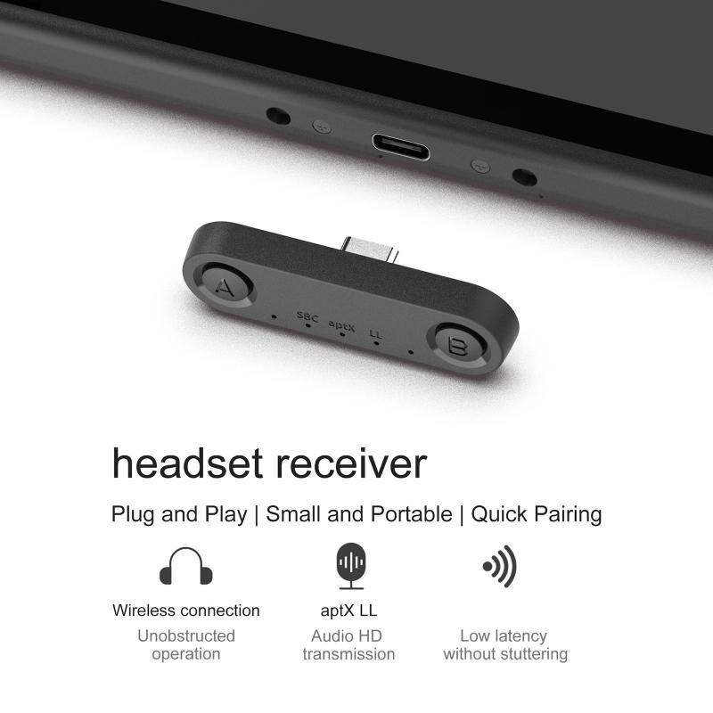 Drahtloser Adapter Sender für h PS-5 -kompatiblen Controller Headset Empfänger Spielzubehör