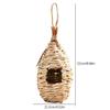 Hand-Woven Bird House Natural Grass Bird Nest Shelter Hut Small Bird Hideaway Outside Sparrows Hanging Parrot Nest Houses