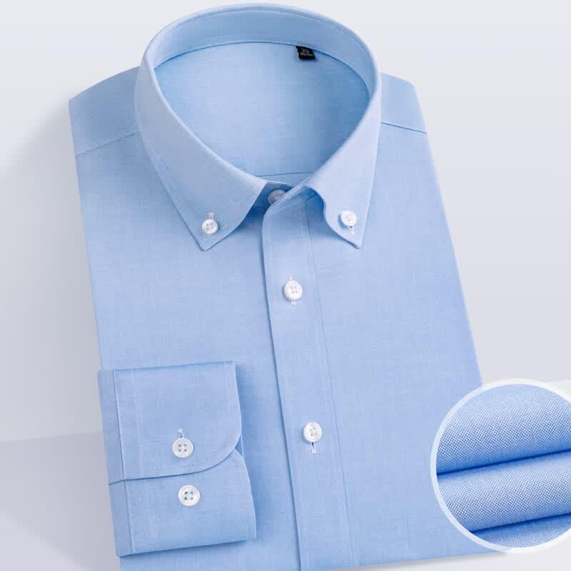 

Men s 80-Count Pure Cotton Non-Iron Oxford Long-Sleeve Shirt 44