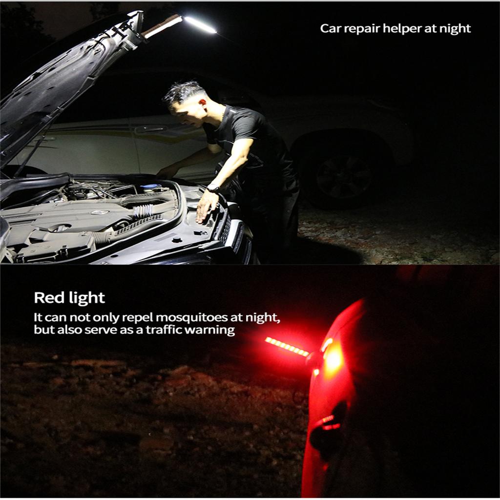 Cob Folding Work Light Double-sided Strong Light Emergency Flashlight Inspection Lamp With Strong Magnets