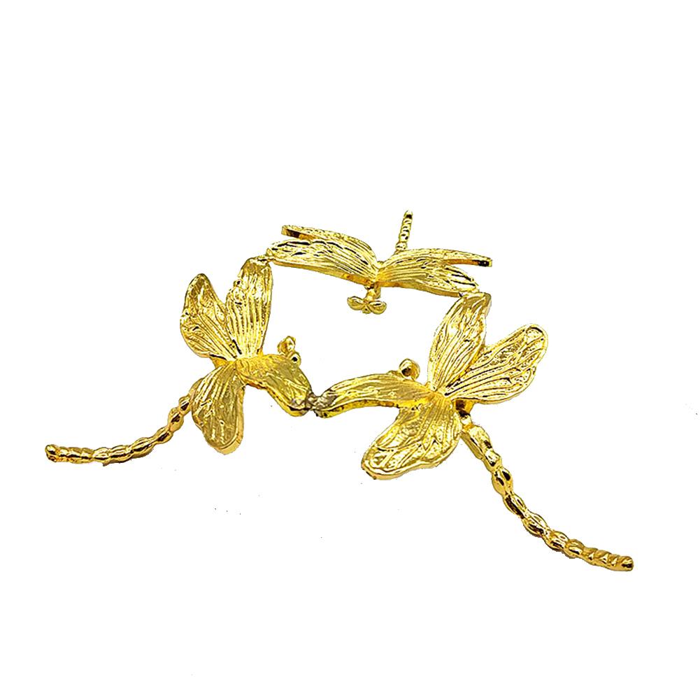 Metal Decoration Ornament Dragonfly Design Handcrafted Rust-free Display Stand Perfect Gift For Table Desktop Office Home Decor