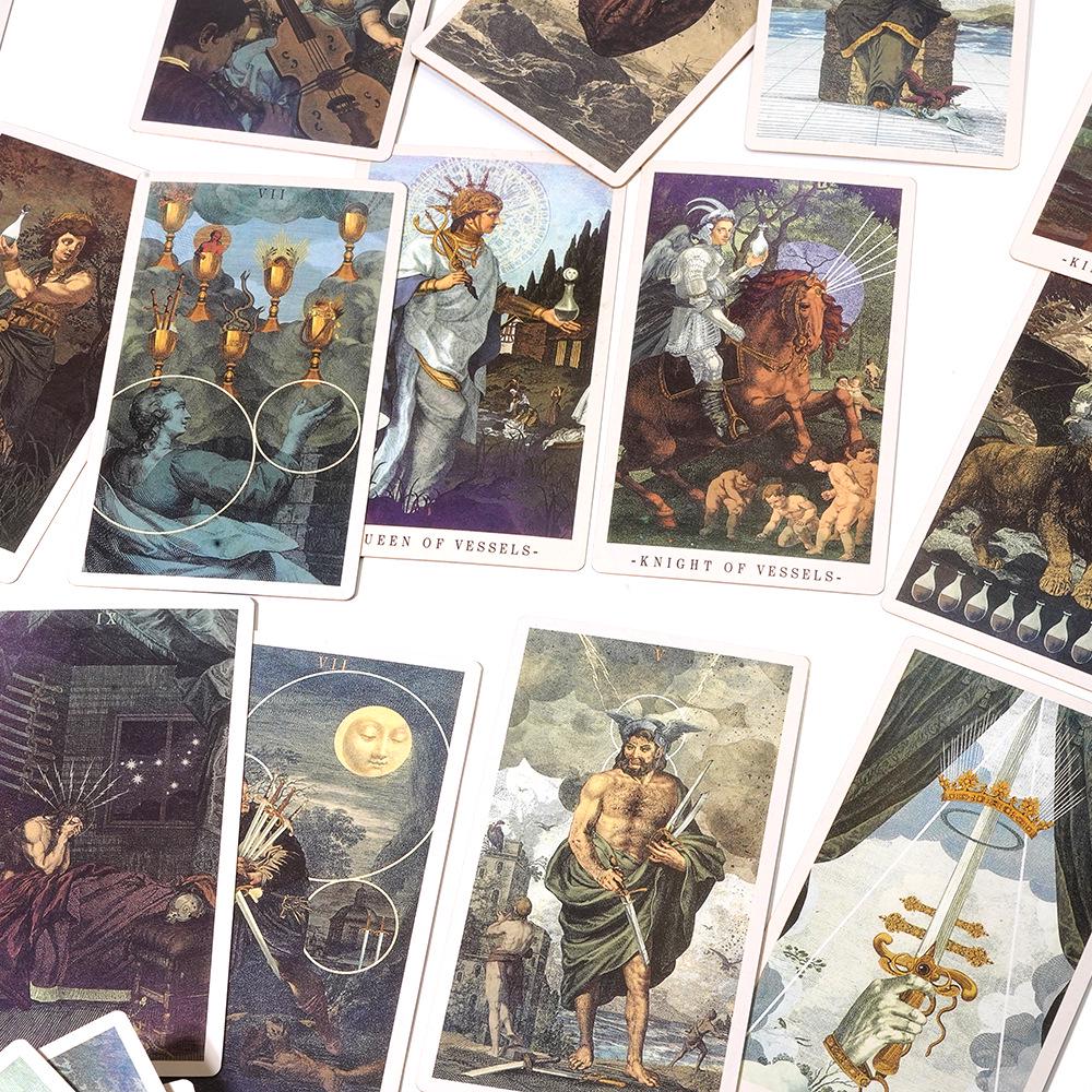 Terra Volatile Deluxe Silber Tarot Geschenkset mit lasergeprägtem Hardcover.