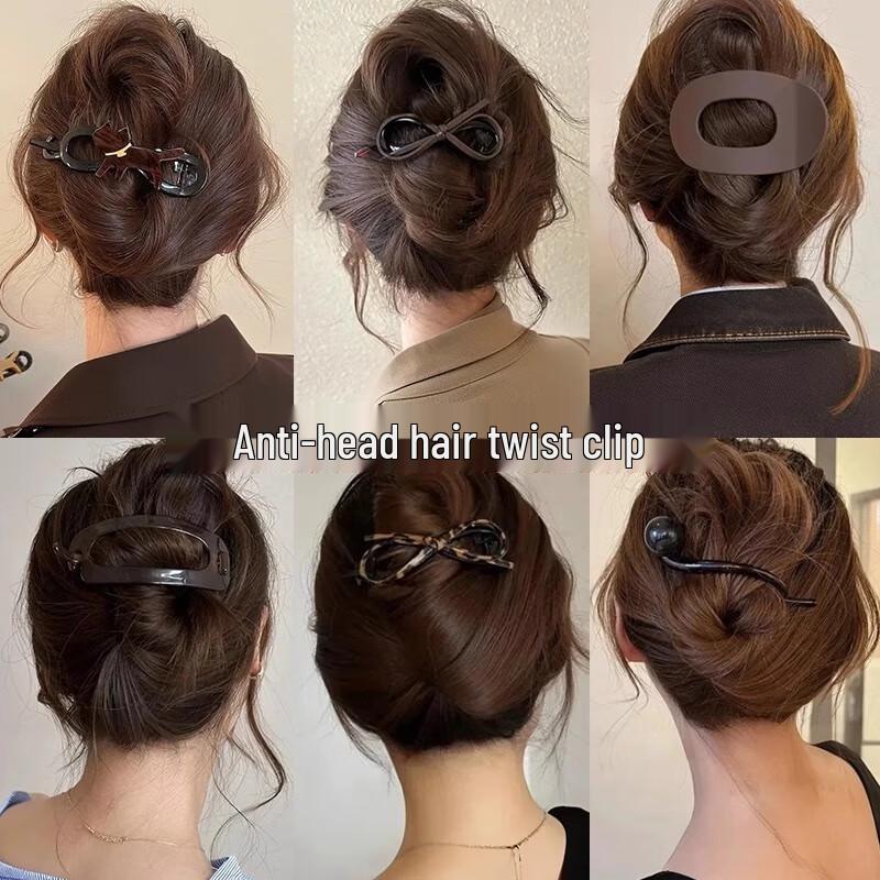 Fumade Korean Style Twist Hair Clip Set