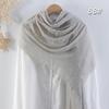 Sciarpa da donna in cotone lino seta - Per tutte le stagioni, colore unito, versatile foulard per testa e parasole