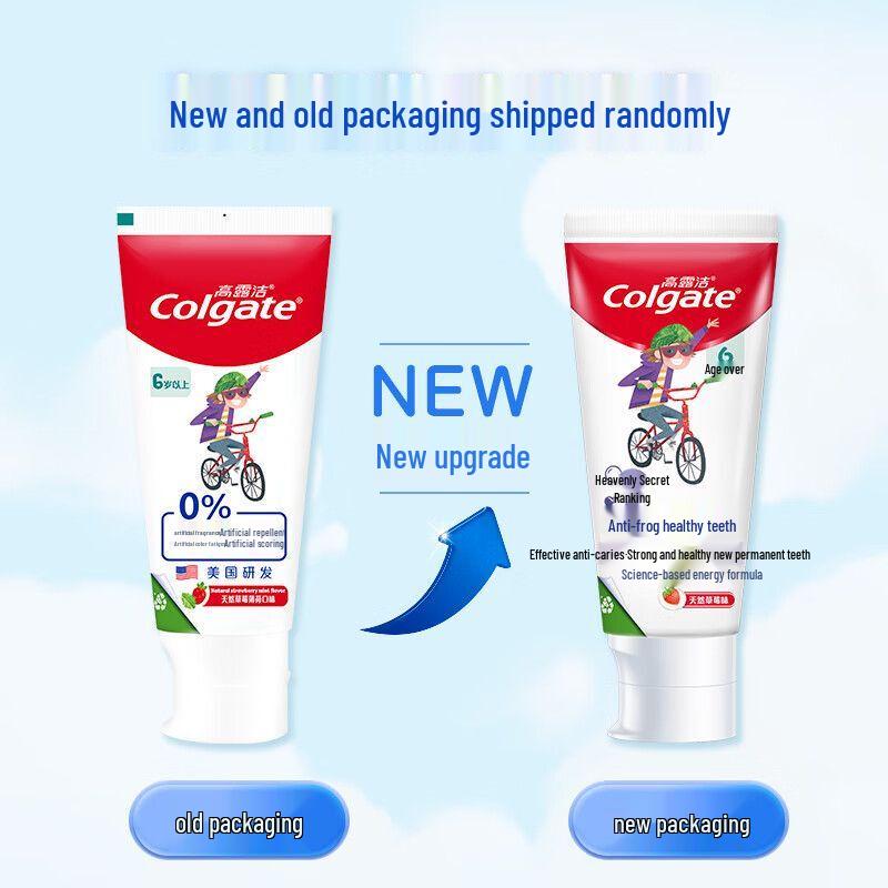 Colgate 0-Added Kids Toothpaste 6-12+ Years Natural Strawberry 70g