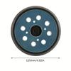 1Pc 125mm 5 Inch Sander Pad 8-Holes Backing Sanding Disc Pad Hook Loop Sanding Pads for Electric Orbital Sander Polishing