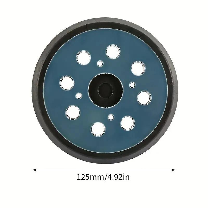 1Pc 125mm 5 Inch Sander Pad 8-Holes Backing Sanding Disc Pad Hook Loop Sanding Pads for Electric Orbital Sander Polishing