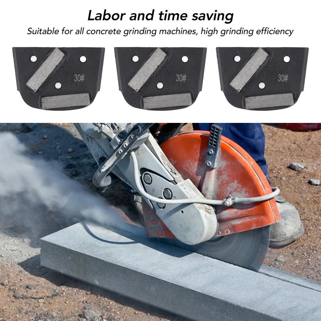 Grinding Shoes 30 Grit  Grinding Shoes 2 Teeth  Polishing Shoes Block Tool for Concrete Paint Floor