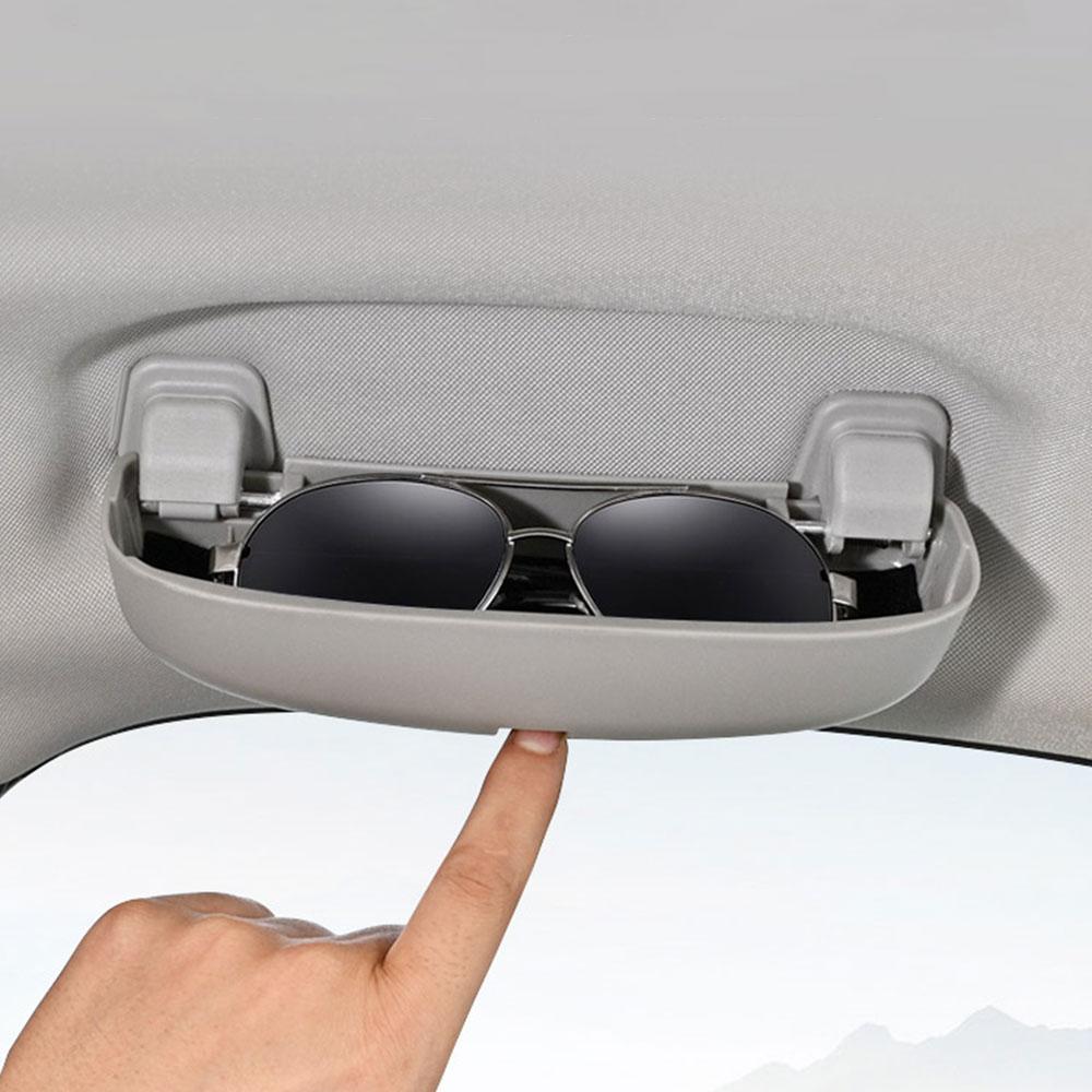 Car Glasses Case for Land Rover Freelander Discovery 3 4 5 Evoque Sunglass Holder Glasses Clip Box Storage Organizer Accessories