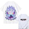 One Piece Zoro Luffy Gear 5 Printed Shortsleeved Cotton Tshirt Summer Tide Pure Cotton Unisex Clothing