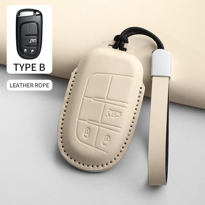 Car Key Case Cover Shell for Jeep Chrysler 300 200 Cherokee Wrangler Compass Renegade Fiat 500X Car Remote Key Shell Accessories