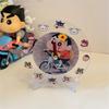 New Kawaii Anime Crayon Shin-Chan Acrylic Clock Cute Creative Simple Desktop Wall Hanging Clocks  Best Beauty Gifts