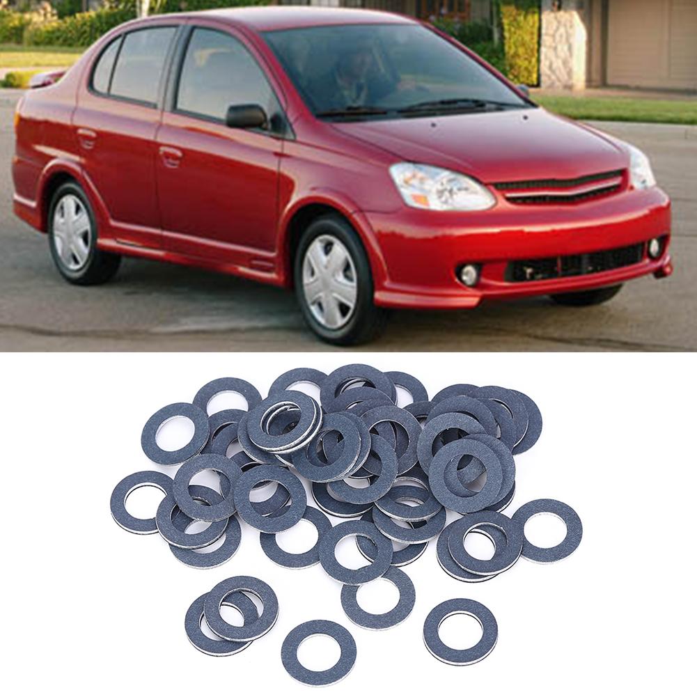 50pcs Drain Plug Gaskets 90430-12031 OEM Parts Replacement Fit for Toyota / Lexus