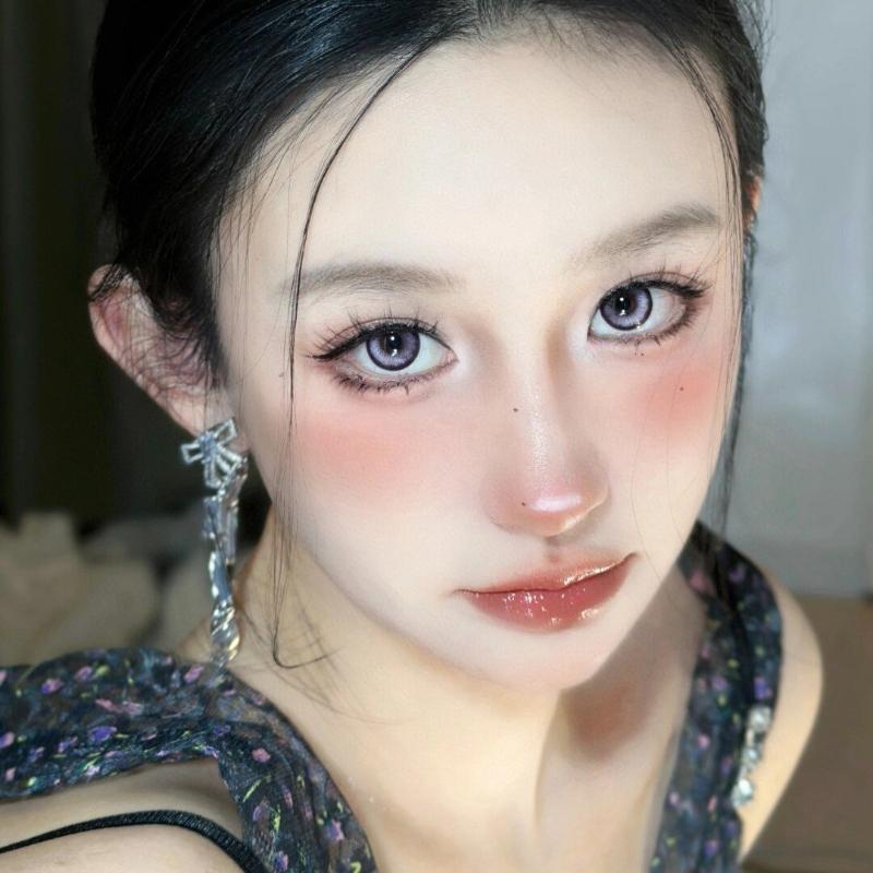 Mill Creek 2 sztuki/1 para zielone soczewki kontaktowe z klasą roczne jednorazowe kolorowe 14,5 MM wygodne naturalne miękkie soczewki Cosplay Halloween soczewki