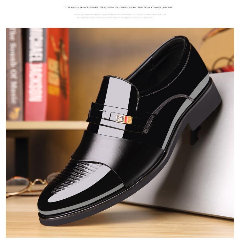 

Мужская обувь, мужские деловые, формальные, кожаные туфли, классические туфли, повседневные, кожаные туфли на одну ногу 44 чёрный