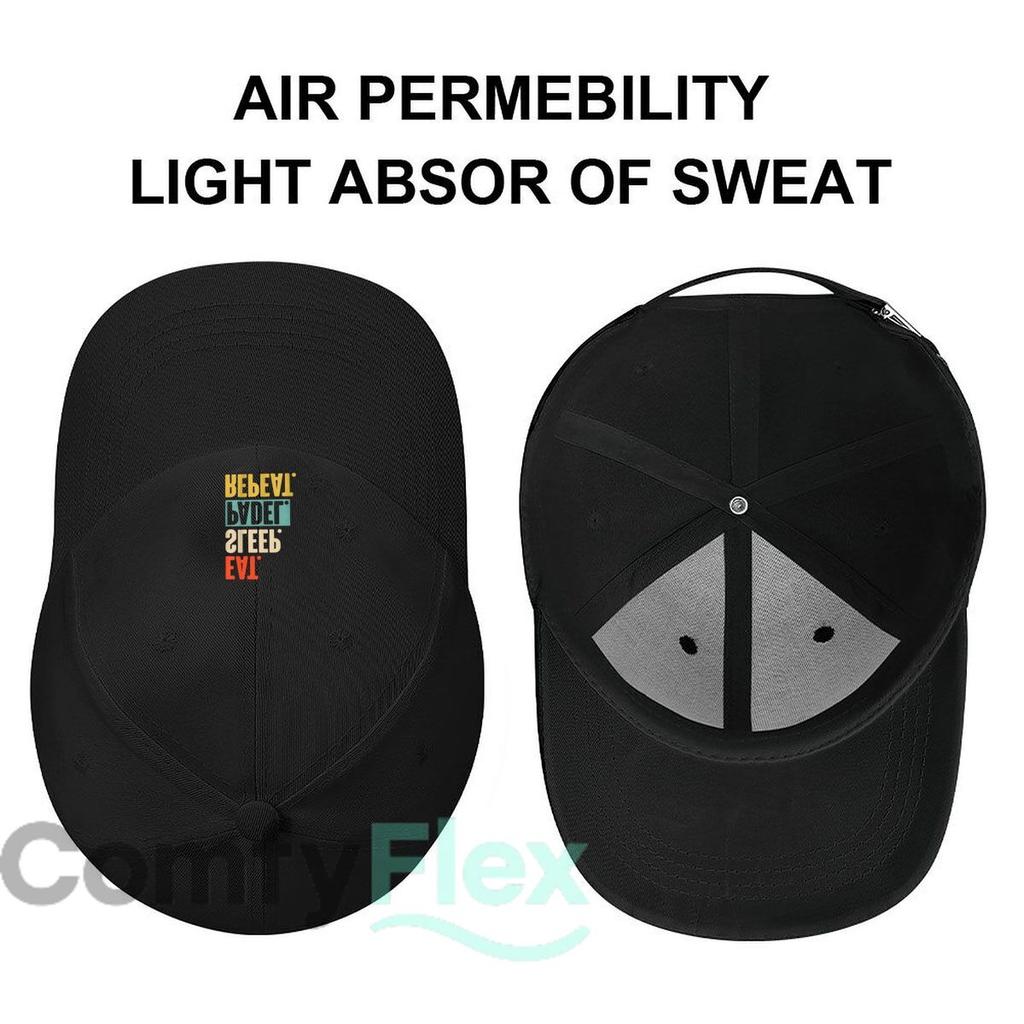 Padel Repeat Sports  Racket Game Design Baseball Cap Fashion Unisex Sunhat Women's Outdoor Sports Snapback Cap