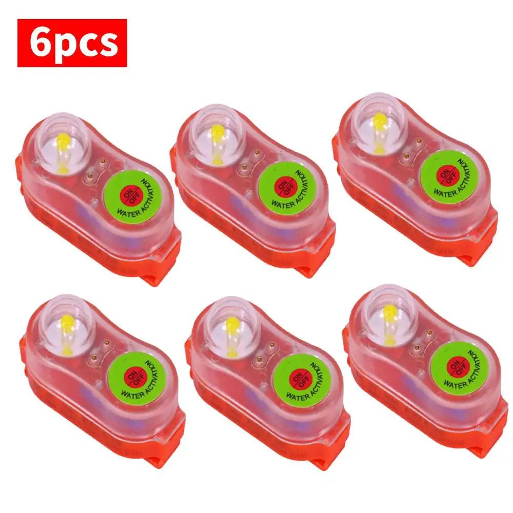 1-10 PCS Surfing Life Jacket Light LED Lithium Position Indicator Self-Lighting Life Saving Swimming Warning Lamp Attract Safet