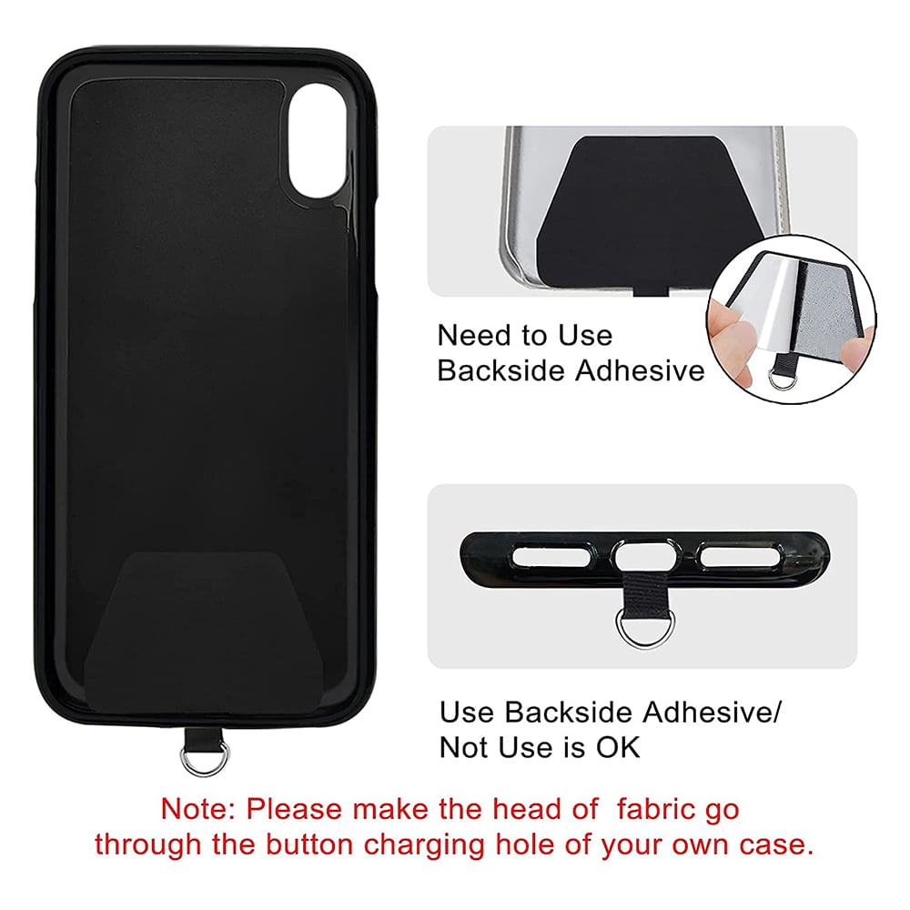 Mobile Phone Lanyard Mobile Phone Spacer Spring Lanyard Mobile Phone Back Pad Connecting Piece Retractable Elastic Cord Loss Prevention Cord