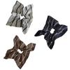 Stylish Striped Square Hair Band Elastic Scrunchies For Women Girls Soft Fabric Hair Tie Fashion Hair Accessories