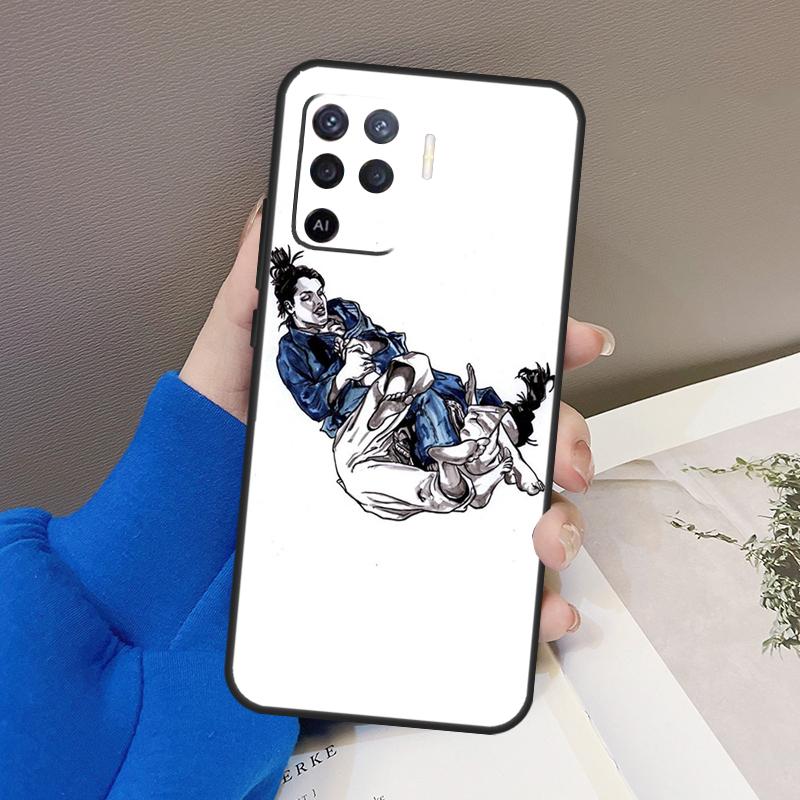 Japanese Martial Arts Judo Case For Oppo A77 A57 A17 A60 A80 A40 A74 A54 A94 A78 A98 A18 A38 A58 A96 A76 A16 A15 A5 Pro