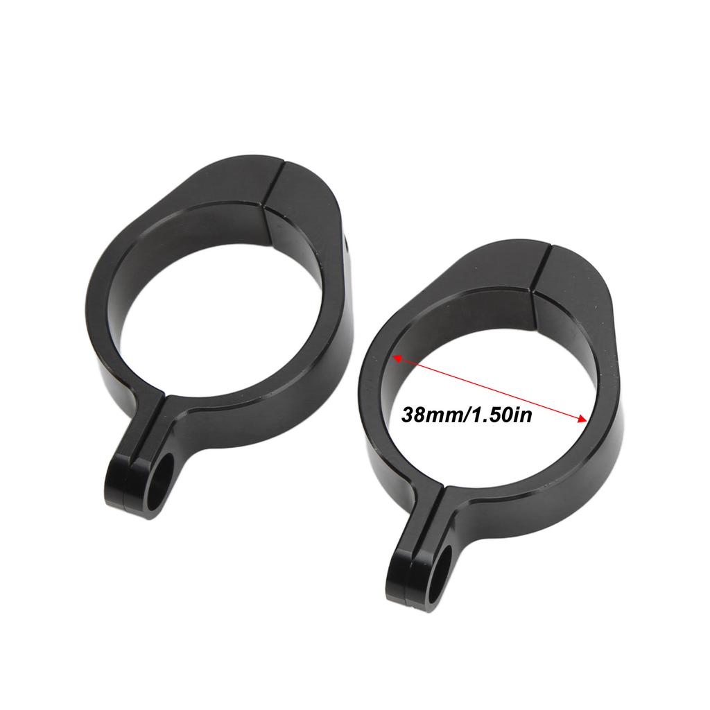 Motorcycle Rearview Mirror   Clear Wide Angle Side Rear View Wing Mirror Kit for 38mm Inner Diameter Bumper