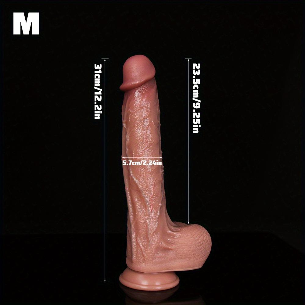 Realistic Soft Silicone Dildo – Skin-Friendly Wearable G-Spot Stimulator for Women&Couples,Flexible Lifelike Design,Hands-Free Female Masturbation Toy