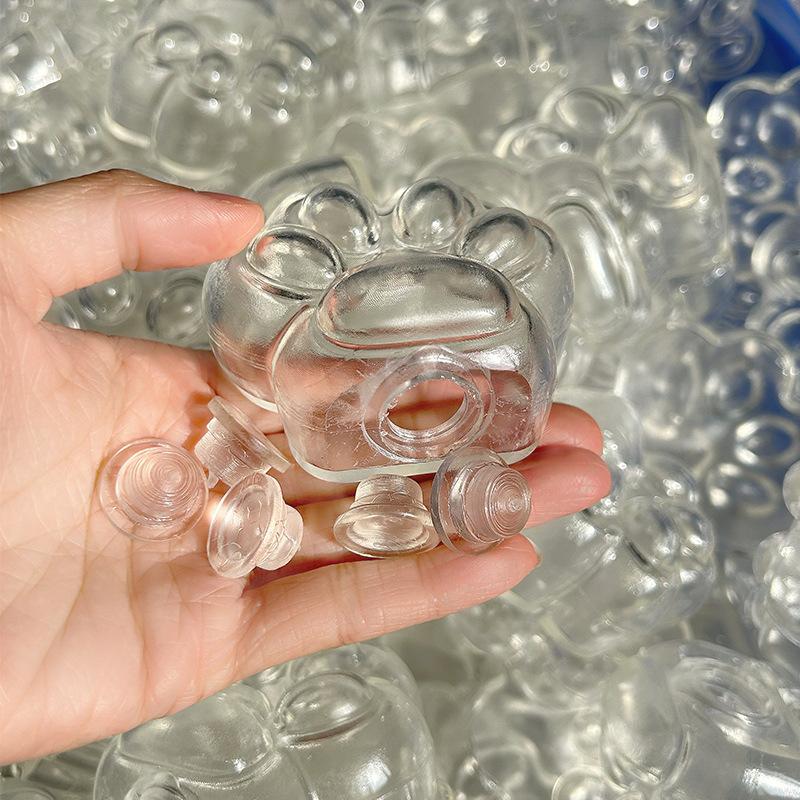 1/5Pcs Cat Paw Hollow Ball Skin Diy Stress Relief Toy Slow Rebound Fidget Sensory Ball Toy Decompression Irregular Ball Cover