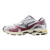 Mizuno Wave Rider 10 Size 2E Sneakers, White/Black/Wine Red, 28.5 Cm,