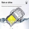 Popular Transparent Shell Rechargeable Arc Lighter Keychain with Flashlight
