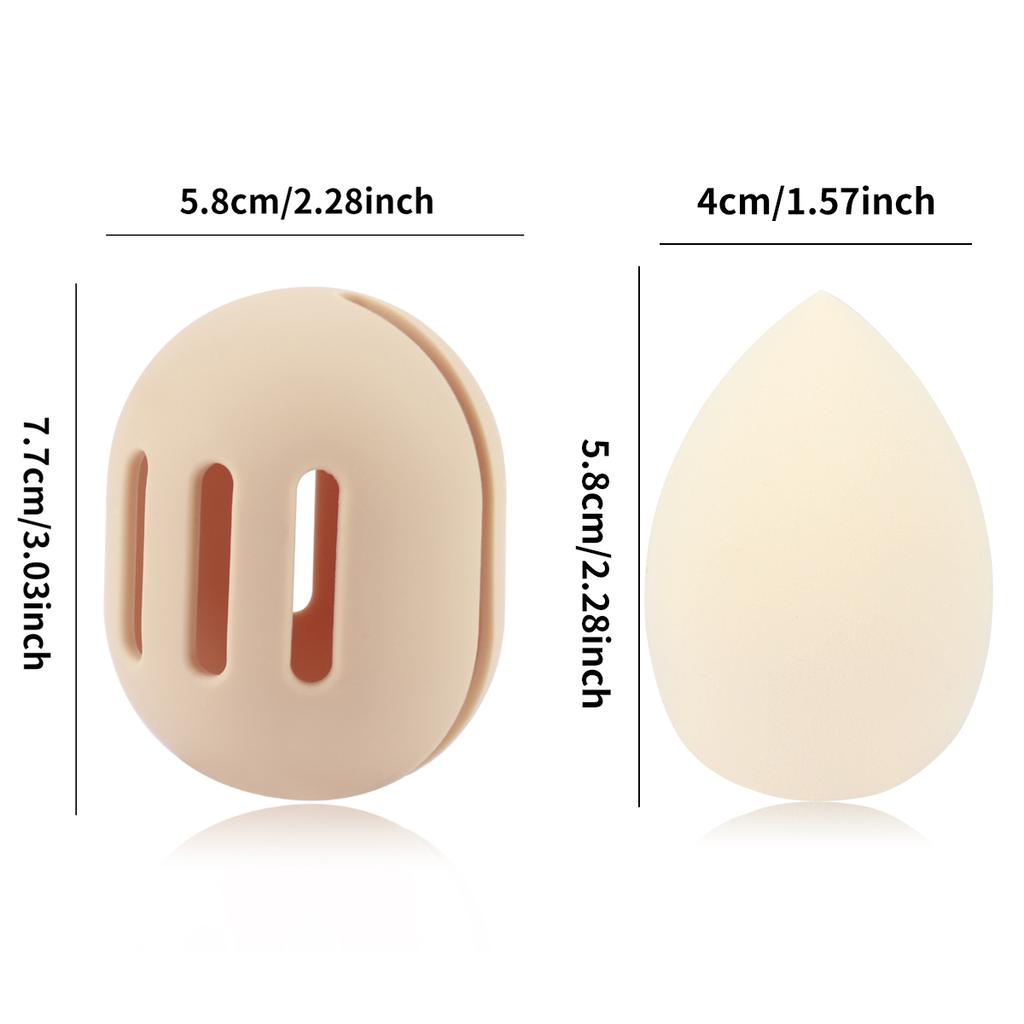 1pc Makeup Sponge Anti-dust Cover Silicone Beauty Blender Organizer Travel Powder Puff Storage Box Beauty Sponge Holder
