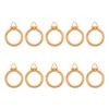 10 Pcs Window Treatment Clip Rings Shower Curtain Drapery Rings Curtain Hooks with Eyelets for Curtains and Rods