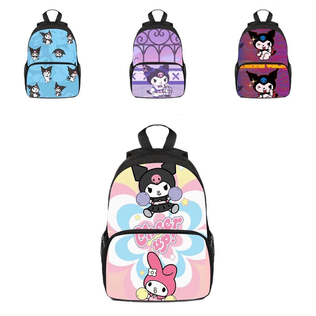 Kuromi Children's Backpack With Cute Cartoon Design And Oxford Fabric