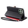 015 Style For Honor X6b 4G Case TPU+PU Leather Wallet Phone Cover with Straps