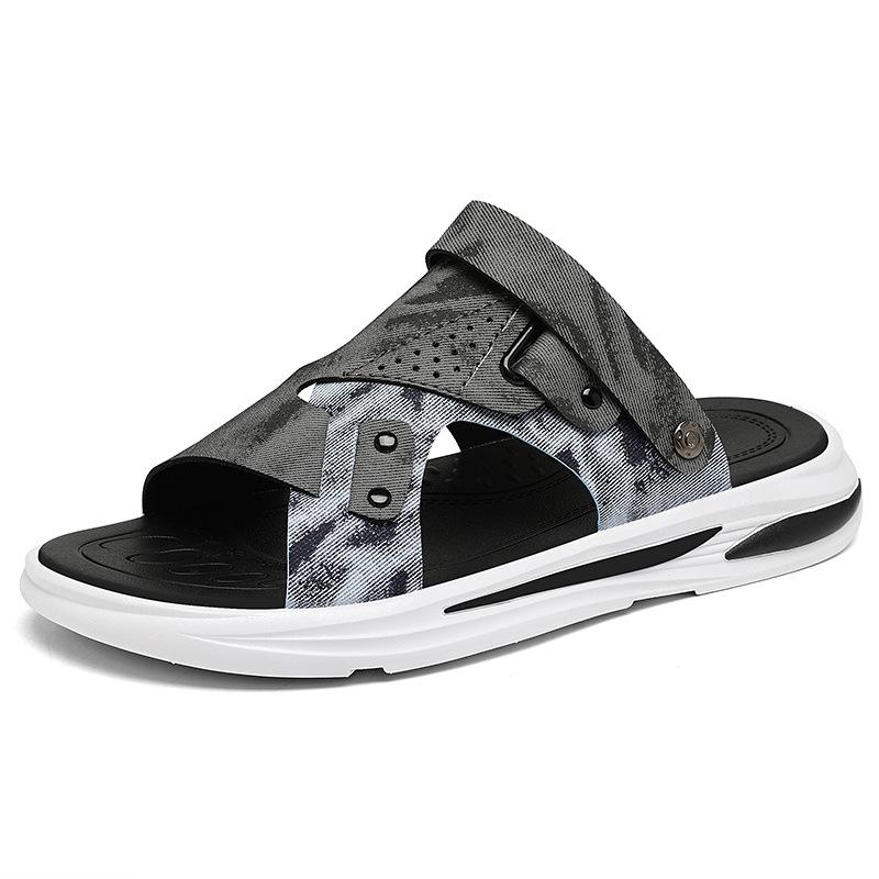 Sandals Men's New Summer Wear Sports Casual Slippers Outdoor Dual-purpose Waterproof Breathable Soft-soled Driving Beach Shoes
