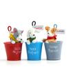Letter Resin Dog Plant Pot Figurine Decor For Indoor Gardening And Giving Gift
