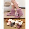 Autumn Winter Children's Floor Socks Baby Indoor Home Walking Socks Fleece Lined Thickened Infant Non-Slip Socks Shoes Socks