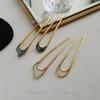Minimalist Japanese-Style U-Shaped Metal Hairpin for Updos