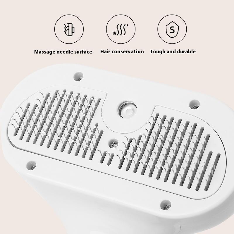 Pet Cat Hair Removal Comb Release Button Massage Grooming Brush USB Rechargeable Comb Dog Spray Grooming Cleaning Tool