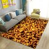 3D Volcano Lava Magma Area Rug Large,Carpet Rug for Living Room Bedroom Sofa Doormat Decoration,Kid Game Play Non-slip Floor Mat