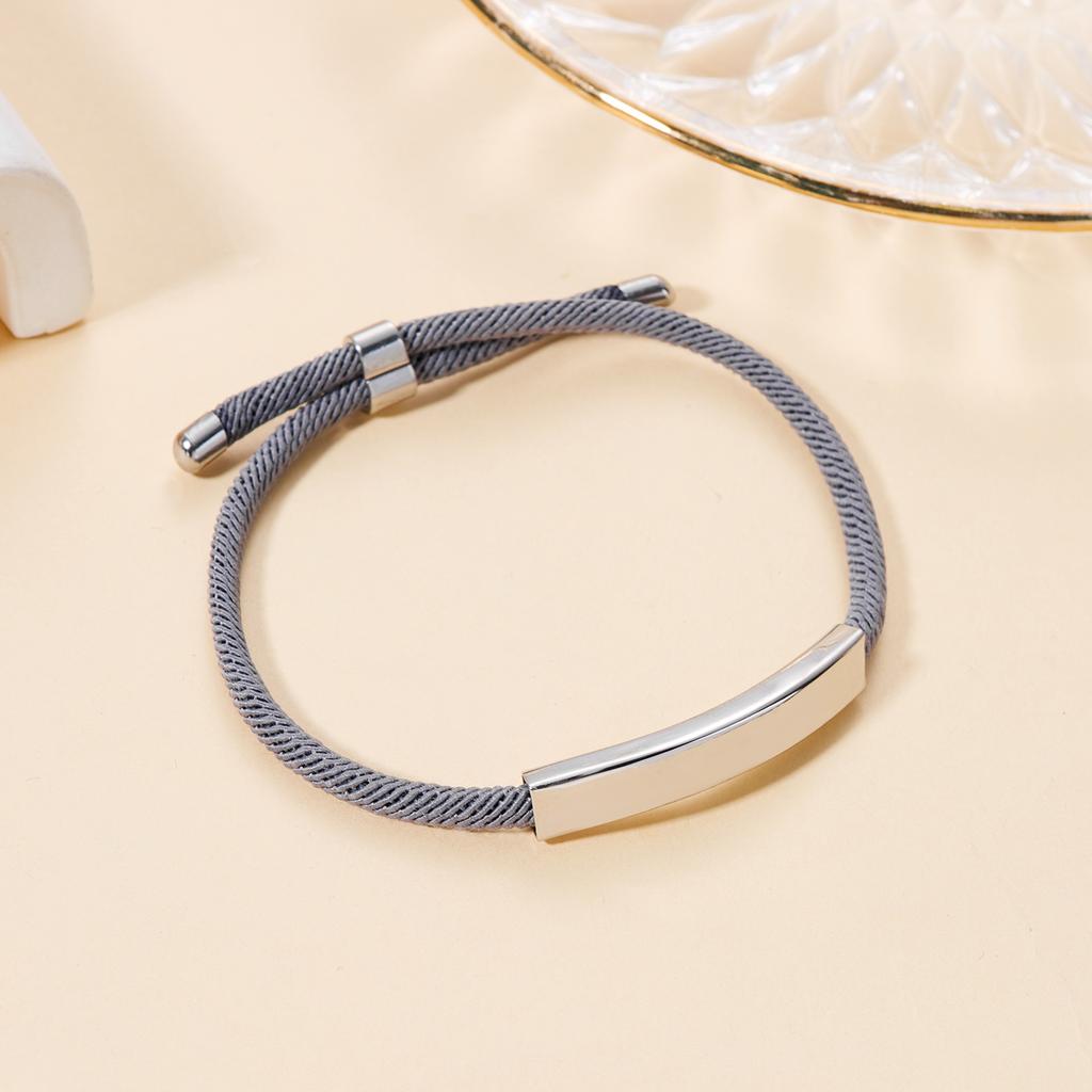 Personalized Engraved Custom Name Stainless Steel Bracelet Jewelry Name Words Letters Custom Bracelet Bangle For Women Men Gift