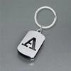 Creative Minimalist Keychain Spanish Key Pendant Metal Stainless Steel Laser Key Ring Stainless Steel Keychain for Backpack Bag Pendant