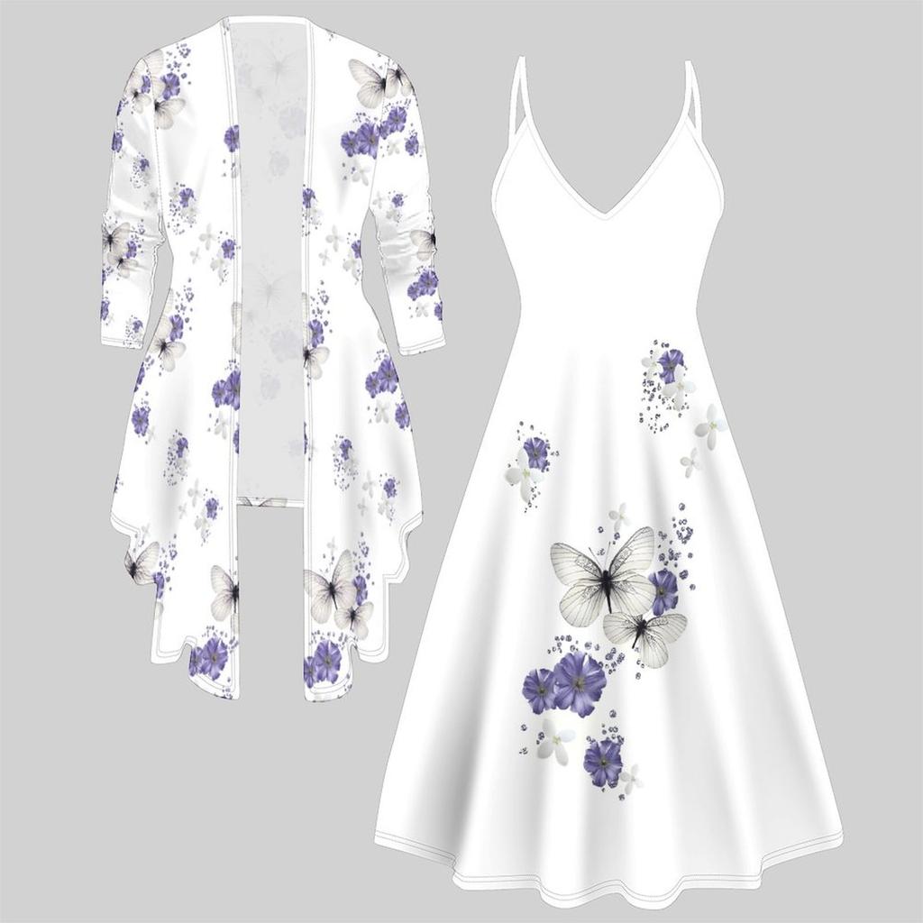 3D  Printed  Set Dress Coat ,Single Color, Diverse Shapes    Fashion Print,suitable for Various Scene Fashion Styles