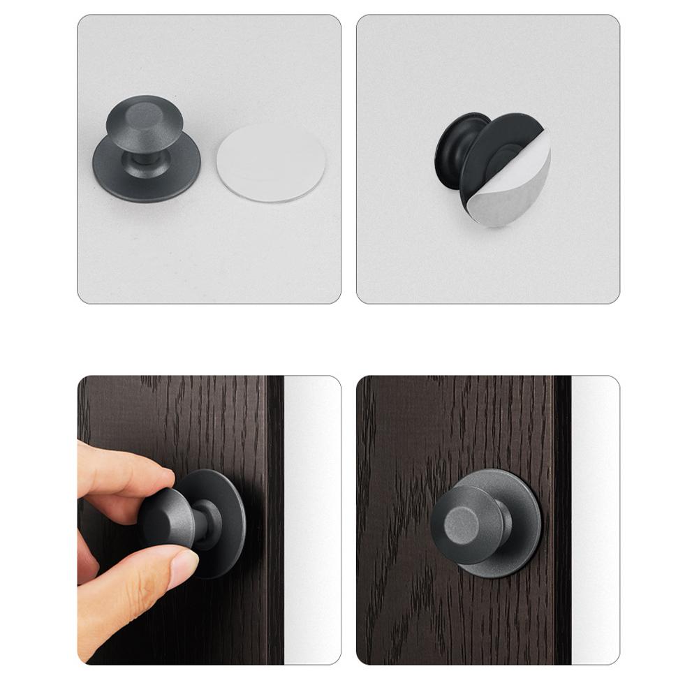 Punch-Free Drawer Handle Zinc Alloy Self-Adhesive Hook For Desk Cabinet Wardrobe Drawer Furniture Hardware