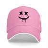Black  Face Baseball Cap X Eyes Dripping Mouth Streetwear Hat for Unisex Women Casual Fashion Accessory